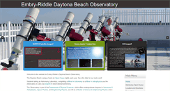 Desktop Screenshot of observatory.db.erau.edu